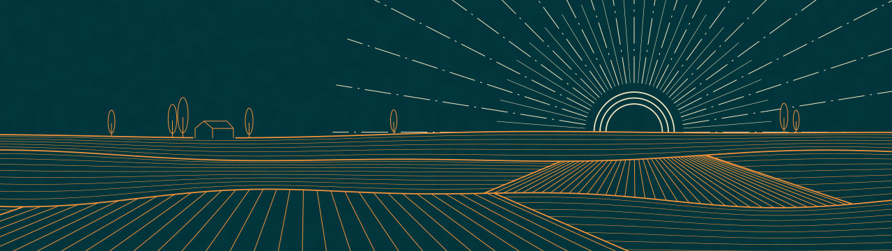 Furrows to the sun, Lineart Sunset wallpaper, 5120 × 1440