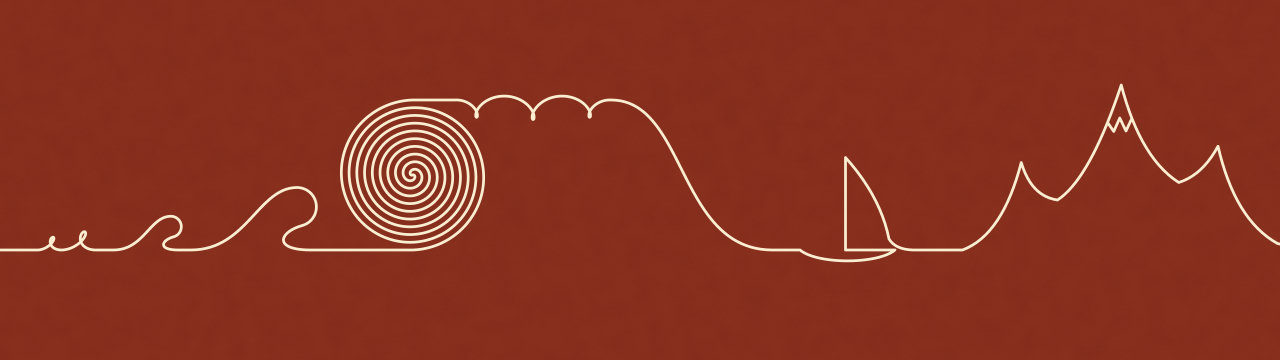 One line, Lineart Sunset wallpaper, 5120 × 1440