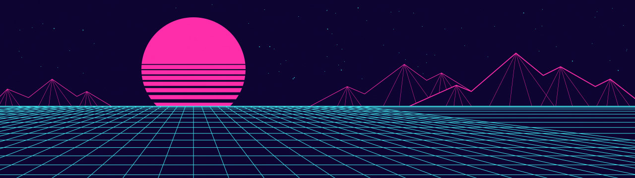 Grid and slices, Lineart Sunset wallpaper, 5120 × 1440