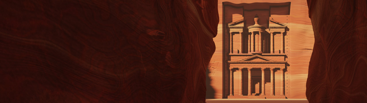 Petra, Monuments wallpaper, 5120 × 1440