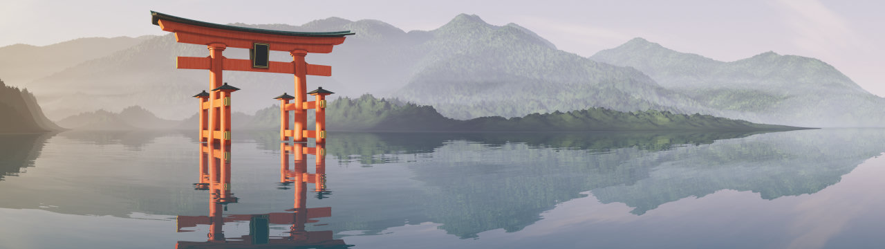 Itsukushima, Monuments wallpaper, 5120 × 1440